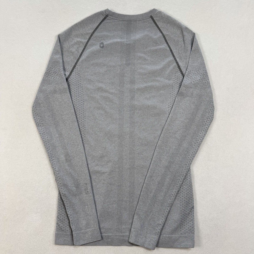 FIGS Salta Seamless Underscrub Long Sleeve Light Gray Women's XS - Picture 3 of 6